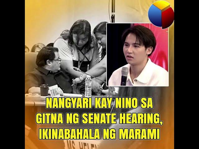 Nangyari kay Niño sa gitna ng senate hearing, ikinabahala ng marami