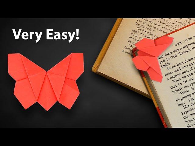 Easy Origami Butterfly Bookmark - How to Fold