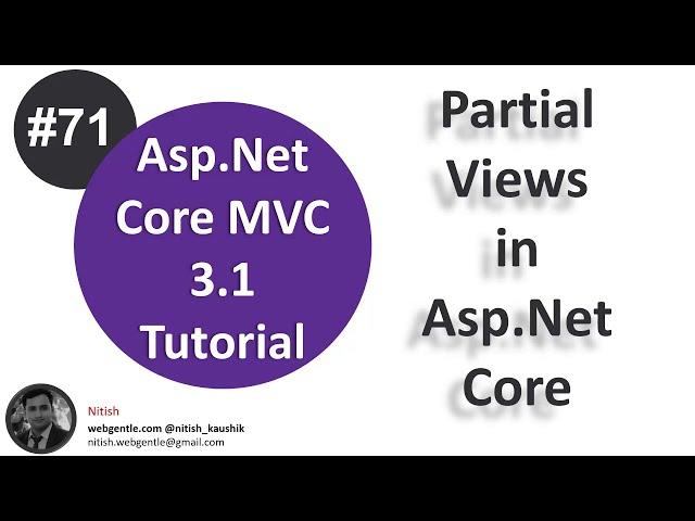 (#71) Partial view in asp.net core | Asp.Net Core tutorial