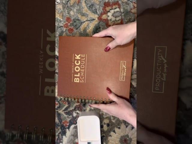 Unboxing my block schedule planner