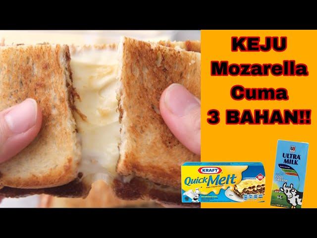 RESEP KEJU MOZZARELLA 3 Bahan!!