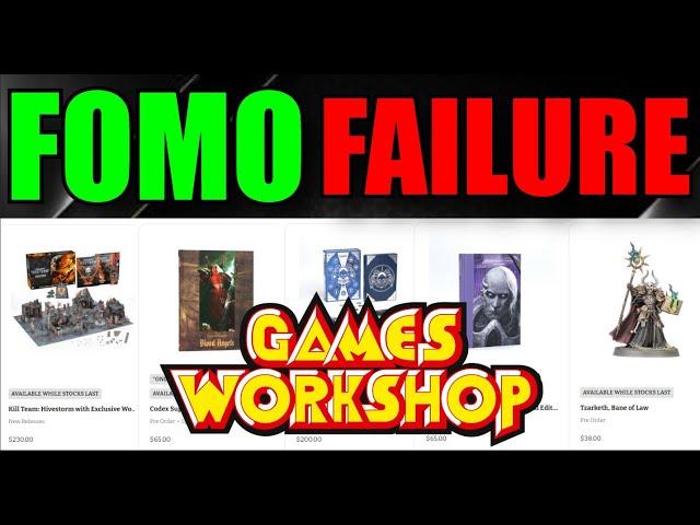 **WARNING** Games Workshop INSANE Prices BACKFIRE..Over-Priced Warhammer Not Selling #New40k #NewAoS