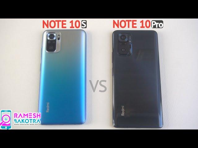 Redmi Note 10S vs Redmi Note 10 Pro SpeedTest and Camera Comparison