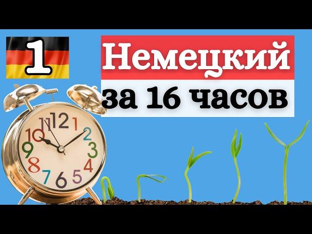 НЕМЕЦКИЙ ЗА 16 ЧАСОВ - урок 1 - спряжение глаголов