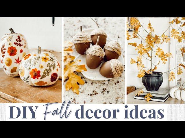 3 DIY Fall Decor Ideas  Budget Friendly + Easy | Fall Decorating Ideas