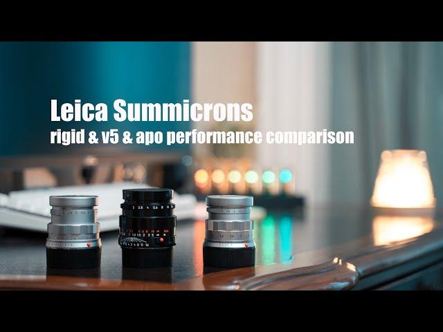 Head to Head | 3 Leica 50mm Summicron lenses compared (rigid & v5 & APO) pt2