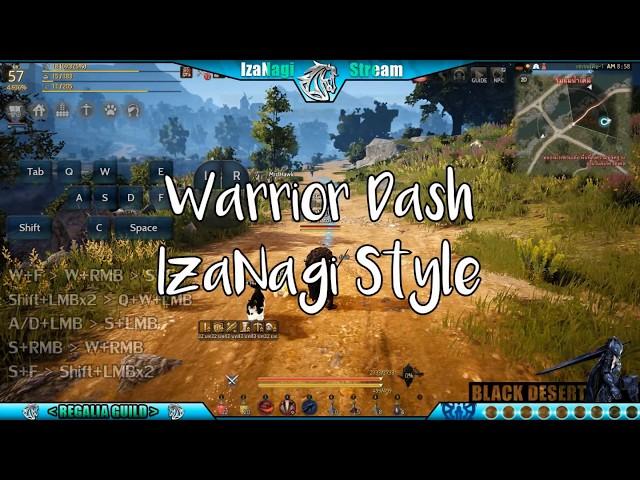 Black Desert - Warrior Dash Pre-Awakening (IzaNagi Style)