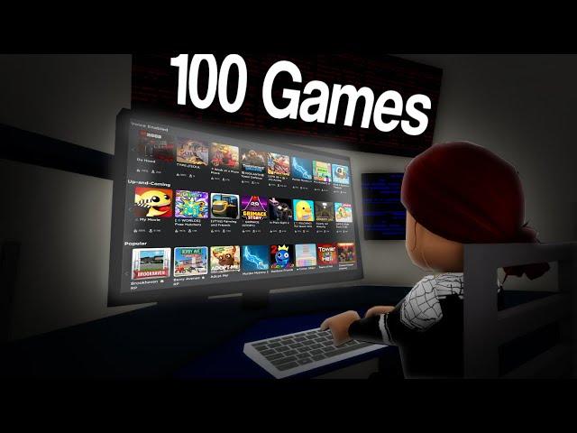 I played 100 ROBLOX GAMES... this what happened (pt.1)