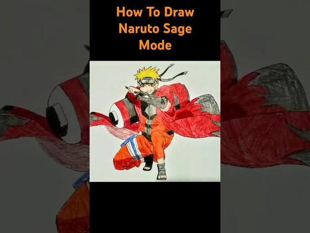 How To Draw Naruto Sage Mode!!!  #drawing #narutodrawing #howtodrawnaruto #howtodrawnarutosagemode