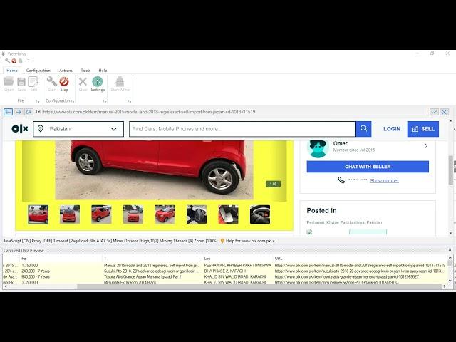 How to scrape details and images from olx.com.pk