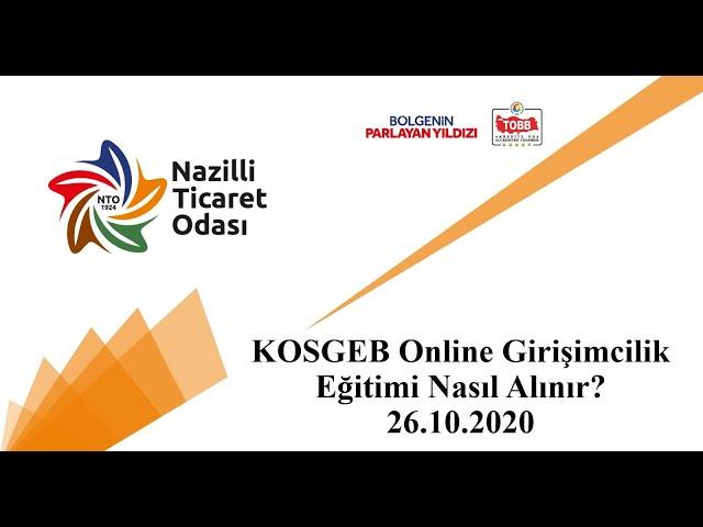 KOSGEB GİRİŞİMCİLİK EĞİTİMİ