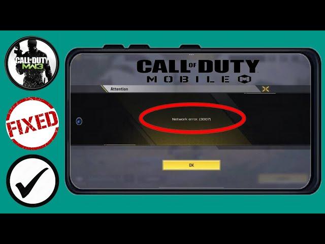 How To Network Error.(3007) After update Season 9 call of duty mobile 2024