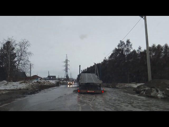 Пожалуй, это самая глубокая лужа Бердска