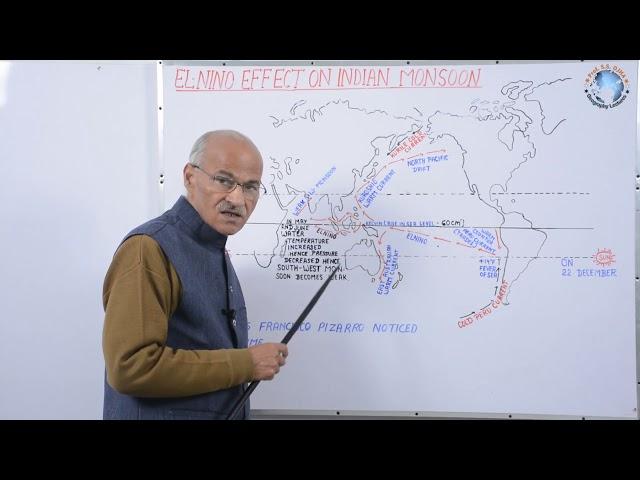 EL-Nino Effect On Indian Monsoon In Hindi // By Prof. SS Ojha // University of Allahabd