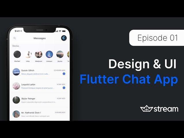 Build a Flutter Chat App: 01 - Design/UI