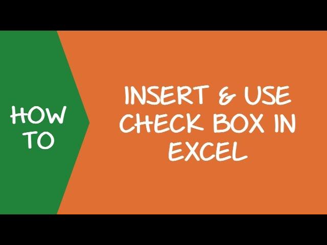 How to Insert a Checkbox in Excel to Create Interactive Lists and Charts