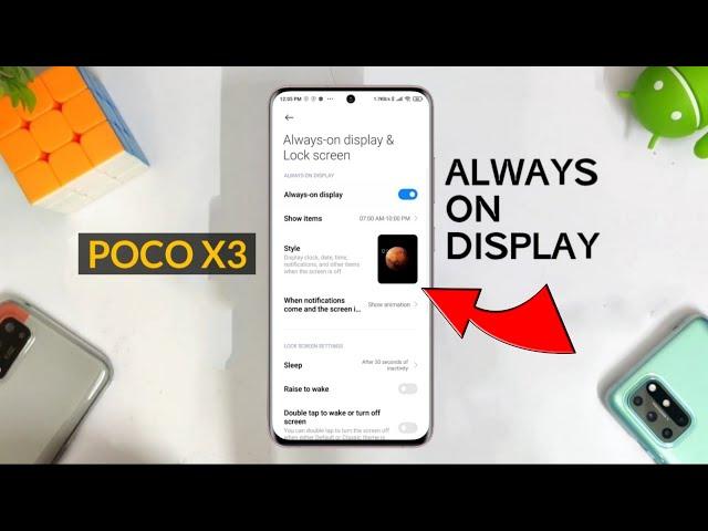 Poco X3: Enable Always On Display 