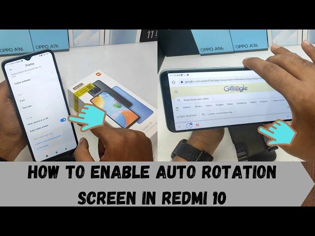 How to Enable Auto Rotated Screen in Redmi 10| How to Turn On Auto Rotate Screen on Xiaomi Redmi 10