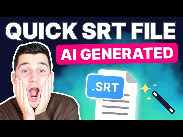 How to Create an SRT File with AI | Auto Subtitle Generator