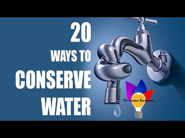 20 Ways to Save Water At Home 