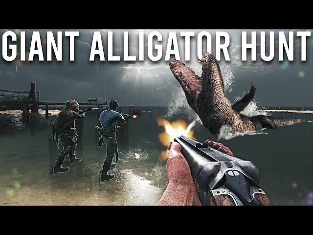 Hunt Showdown Giant Alligator Boss is Crazy...