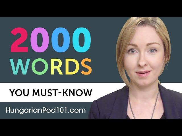 2000 Words Every Hungarian Beginner Must Know