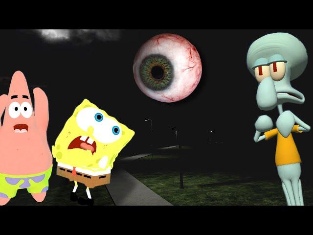 SpongeBob Walks The Park at Dark... |Horror Game| (VRChat)