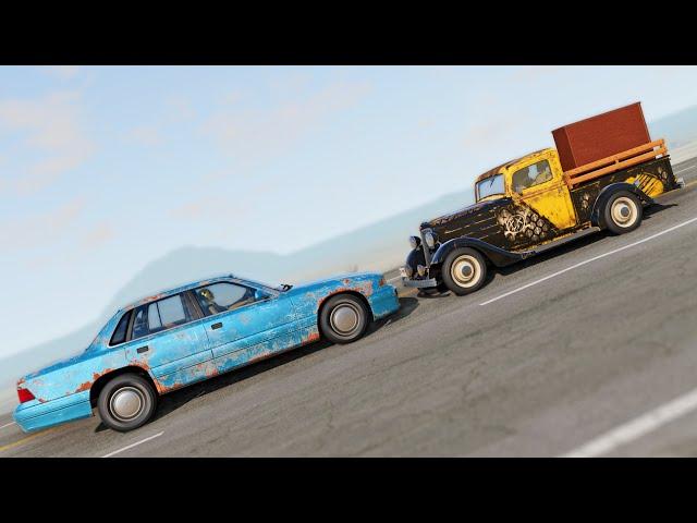 BeamNG Drive - How Much Damage Can Different Cars Do To The New Bruckell Nine