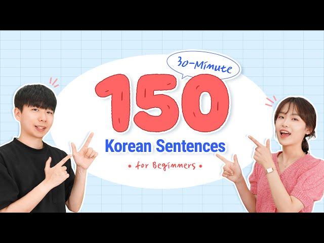 [30 Minutes] Listen to Korean on Your Commute | Korean Sentences for Beginners