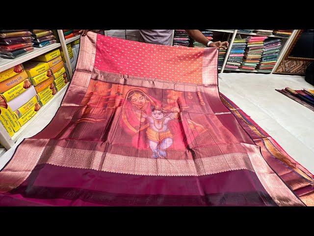 Chickpet Bangalore wholesale Silk sarees||lSingle saree courier available