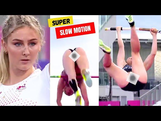 [Super Slowmotion] Women Pole Vault European Championship