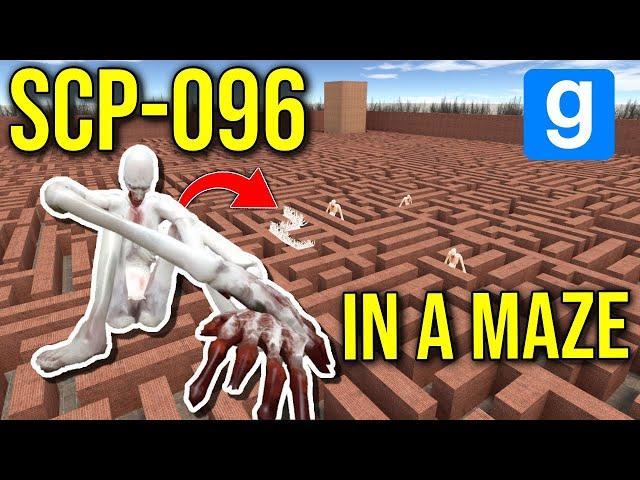 SURVIVING SCP-096 IN MAZE!! (gmod nextbot)