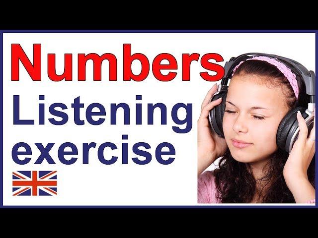 Understand NUMBERS - English listening exercise