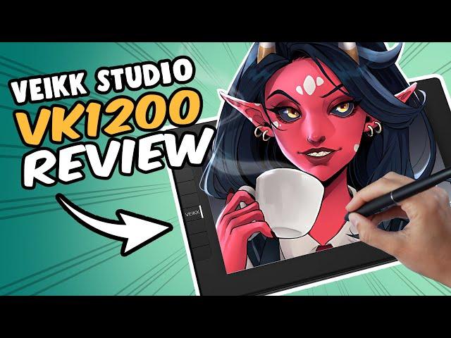 Most Affordable Pen Display Tablet!?  VEIKK Studio VK1200 Review