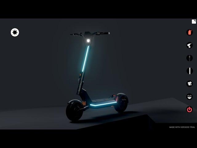 Apollo Pro scooter project showcase - Verge3d/Three.js