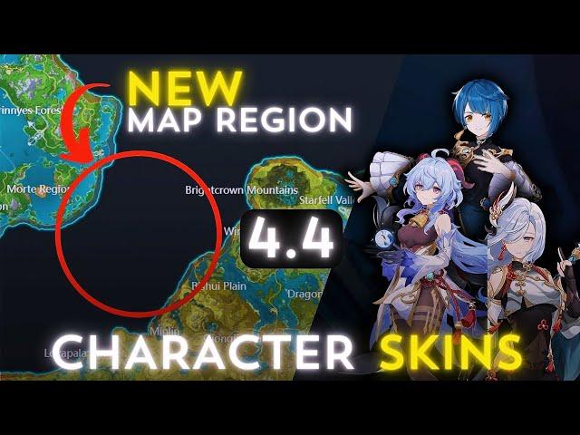 LEAKED v4.4! New Map Regions, Character Skins & MORE.... | Genshin Impact