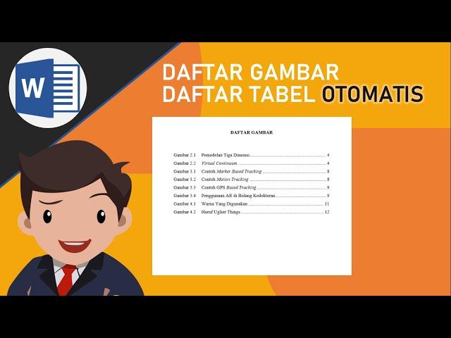 Mudah.. Cara membuat Daftar Tabel dan Daftar Gambar Otomatis di Ms. Word