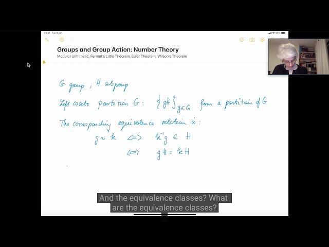 Groups and Group Actions - number theory: Oxford Mathematics 1st Year Student Lecture