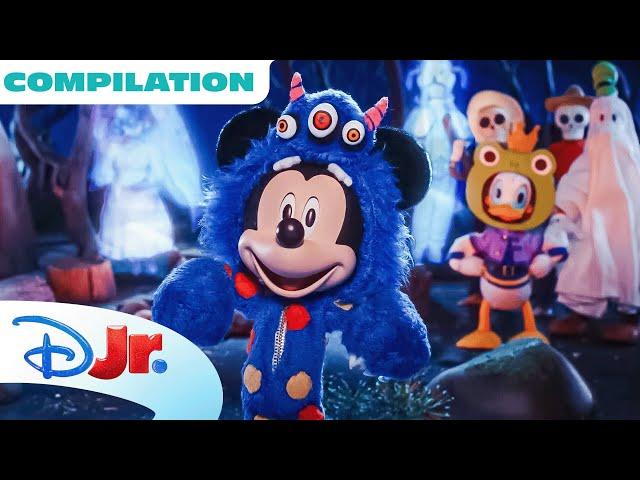 Every Mickey Mouse Halloween Spooky Stories  | Compilation | @disneyjr