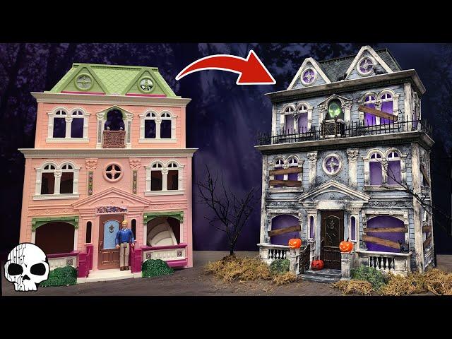 Haunted Dollhouse Makeover  DIY Halloween Props