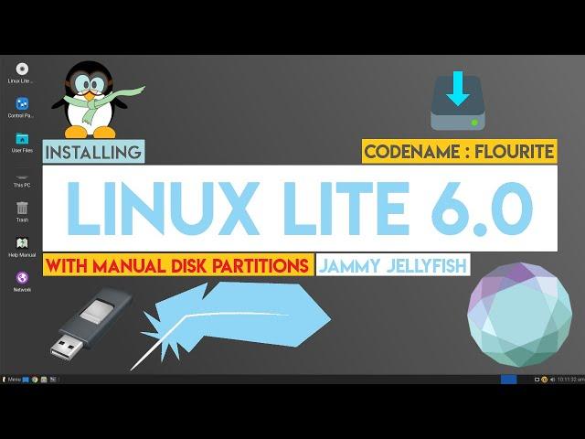 How to Install Linux Lite 6.0 with Manual Partitions | Linux Lite 6.0 based on Ubuntu 22.04 LTS