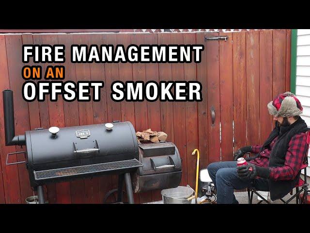 The RIGHT WAY to manage a fire on an offset smoker | Fire management on the Oklahoma Joes