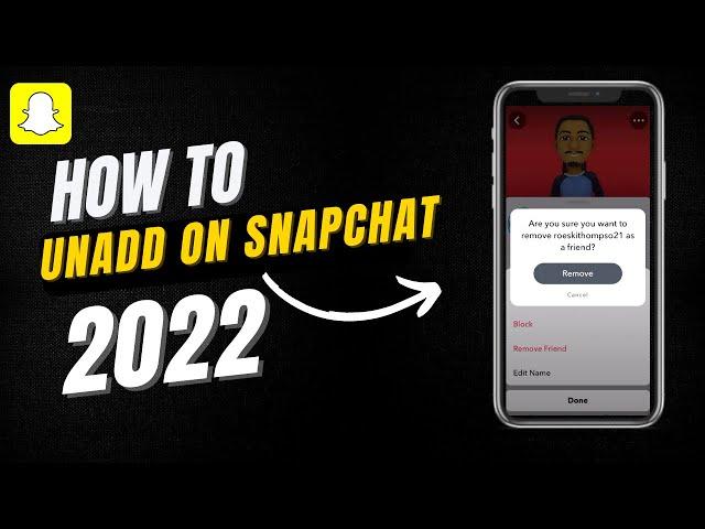 *UPDATED* How To Unfriend Someone On Snapchat | 2022