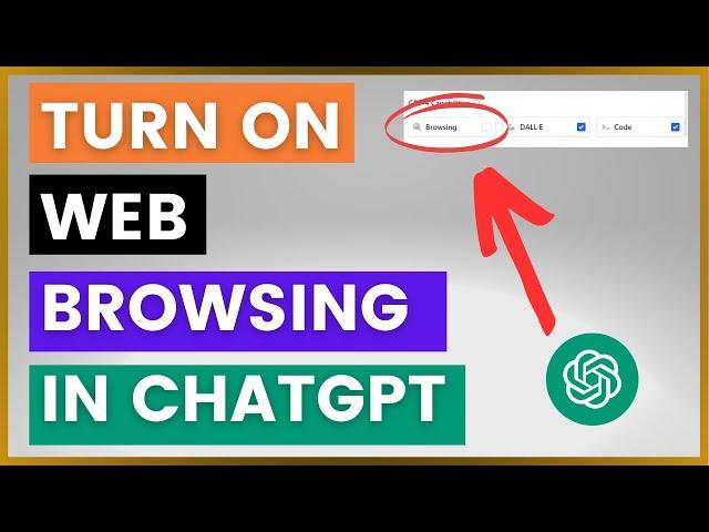 How To Enable Or Turn On Web Browsing in ChatGPT? [in 2024] (Connect To The Internet With ChatGPT)