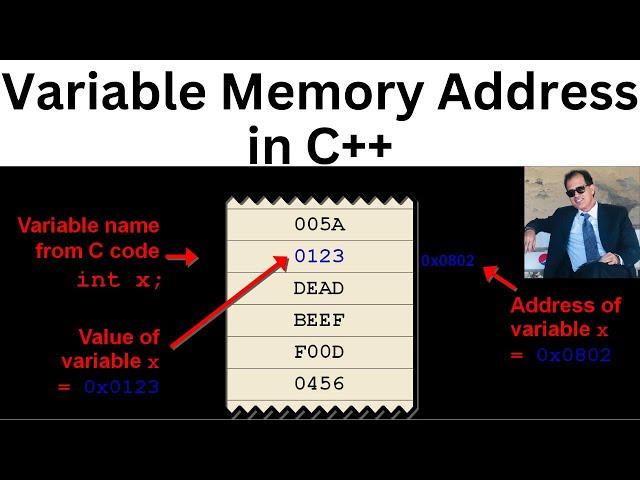 C++ Program to Print Variable Address in Memory | How Data is Stored in Computer Memory |