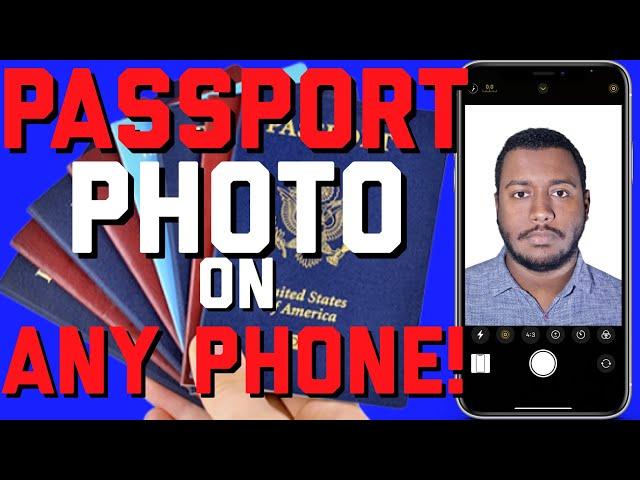 how to take passport photo at home with phone