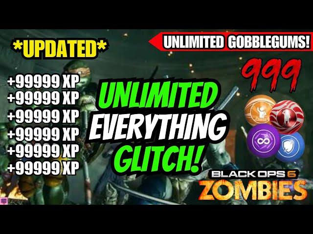 *UPDATED* EASIER SOLO INFINITE XP GLITCH & UNLIMITED GOBBLEGUM GLITCH BO6! BEST BO6 ZOMBIES GLITCH