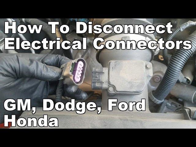 How to Disconnect Electrical Connectors GM/Chevy, Dodge/Chrysler, Ford, Honda