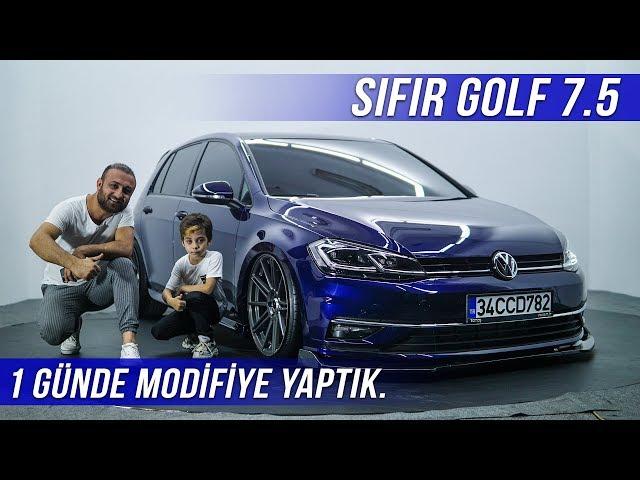 1 GÜNDE SIFIR ARABAYI MODİFİYE ETTİK (GOLF 7.5) | ÜNAL TURAN