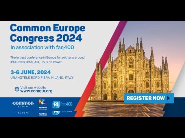 Common Europe Congress 2024 Promotion Video - Mike Davison